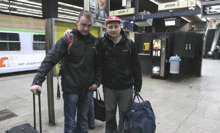 Sebastian Lechowicz (z prawej) oraz Błażej Konorowski przyjechali z Radomia.
