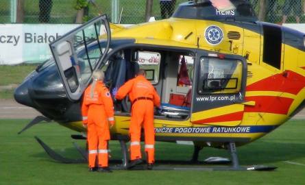 Helikopter błyskawicznie zabrał chłopca do szpitala w Warszawie