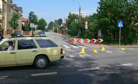 W poniedziałek podmyty fragment ulicy Wileńskiej był zamknięty dla ruchu.