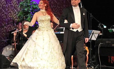 Tenor Krzysztof Marciniak (Edwin) i sopranistka Jolanta Bobras-Pająk