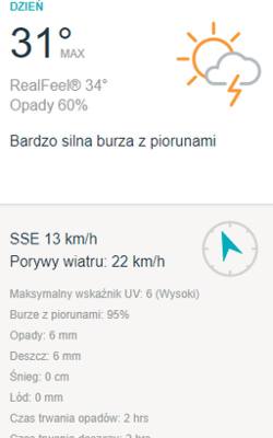 Wrocław zagrożony burzami i gradem. Trzy dni z ostrzeżeniami