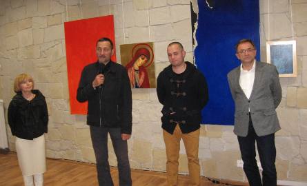 O twórczości młodego artysty mówił Kazimierz Łyszcz.
