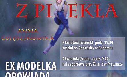 Była modelka Anna Golędzinowska da świadectwo nawrócenia w Radomiu i Przysusze