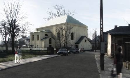 Wizualizacja synagogi po przebudowie