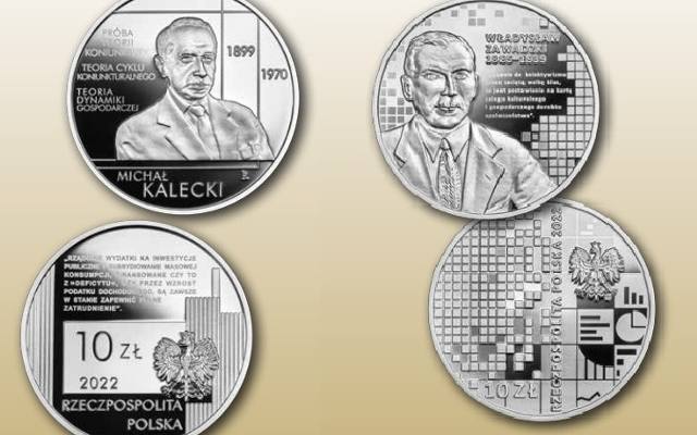 Narodowy Bank Polski wypuścił do obiegu monety kolekcjonerskie upamiętniające dwóch ekonomistów