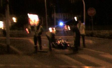 W centrum Głogowa zginął motocyklista (zdjęcia Czytelnika)