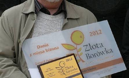 W kategorii "Najlepszy produkt lokalny” zwyciężyły dania z bizoniego mięsa serwowane przez Zespół Pałacowy w Kurozwękach. Nagrodę odebrał Witold