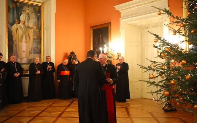 Spotkanie opłatkowe księży w Pałacu Arcybiskupów: 