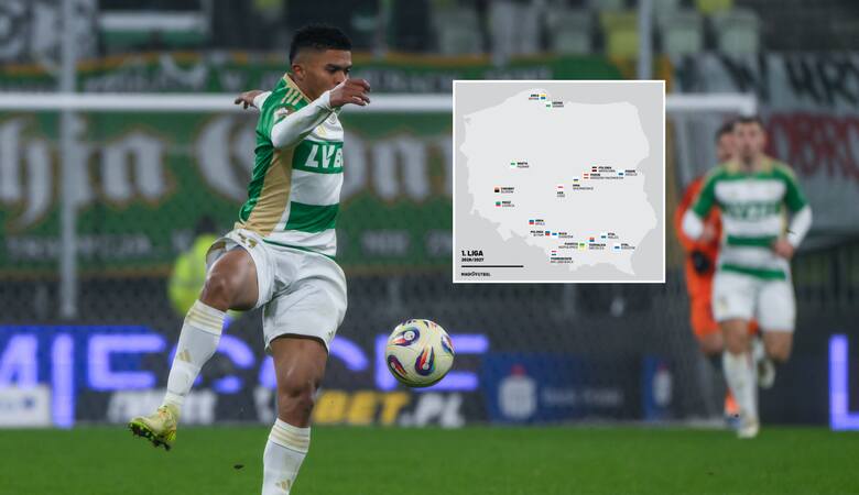 Oto wszystkie drużyny 1 Ligi. Powstała mapa rozgrywek