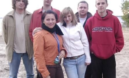 Kasia Piasecka z zespołem.