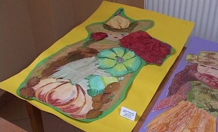 Młodzi artyści przygotowali na konkurs prace związane z tematyką jesienną.
