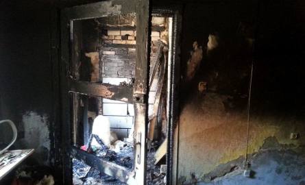 Pożar w Więcborku. Matka z piątką dzieci zdążyła w porę opuścić płonące mieszkanie