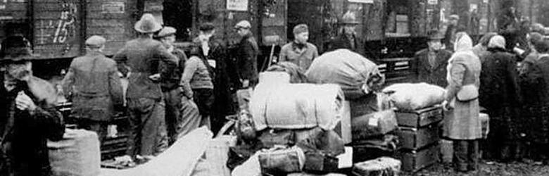 Deportacja Polaków w głąb ZSRR, zdjęcie wykonane po agresji Sowietów na Polskę, a przed atakiem Niemiec na ZSRR - lata 1939-1941