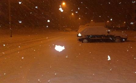 Opady śniegu w Gorzowie