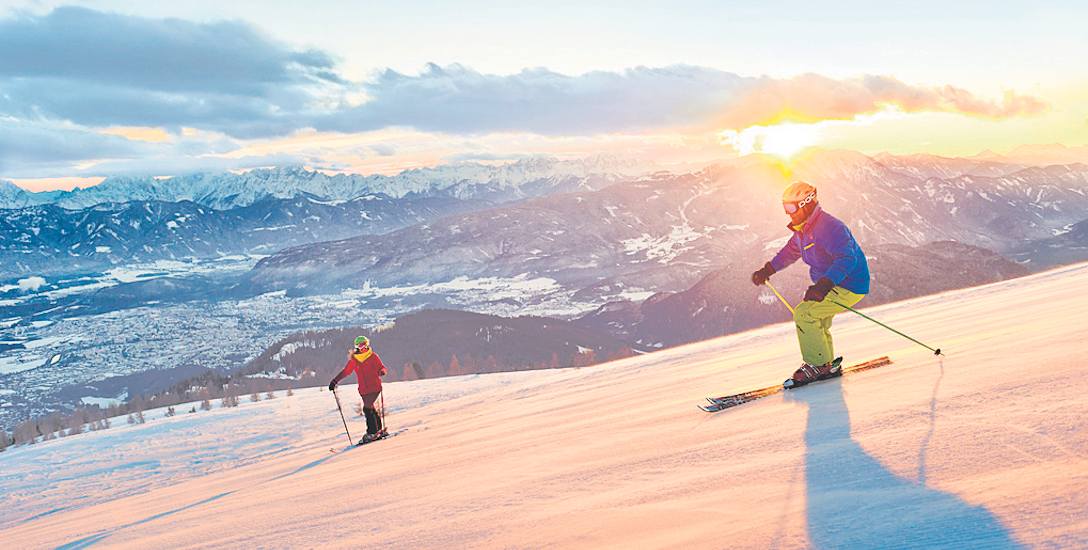 Gerlitzen jest chyba najbardziej nasłonecznionym ośrodkiem narciarskim w tym regionie