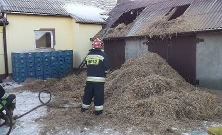 Pożar w Jakubowicach. Ogień na poddaszu garażu  