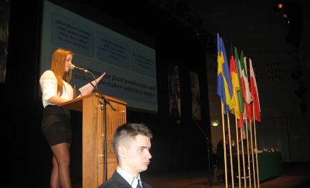 Wystąpienie jednej z delegatek młodzieżowej ONZ