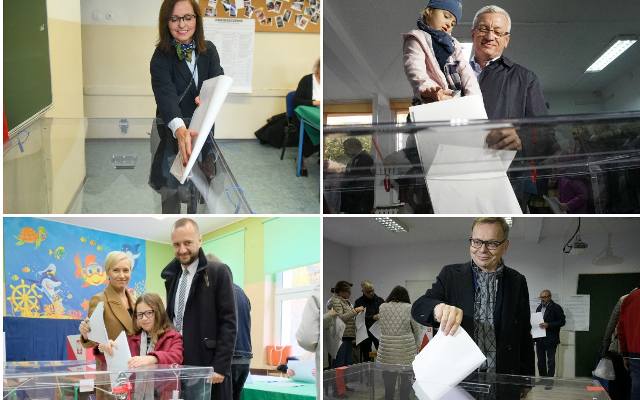 Wybory samorządowe 2018: Tak głosowali kandydaci na prezydenta Poznania [ZDJĘCIA]