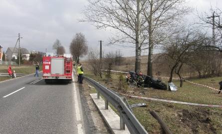 Lipnik: Wypadek na drodze krajowej. Jedna osoba zginęła. Trzy są ranne