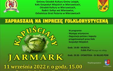 Kapuściany Jarmark w Wierzawicach. Nie zabraknie także degustacji tradycyjnych potraw