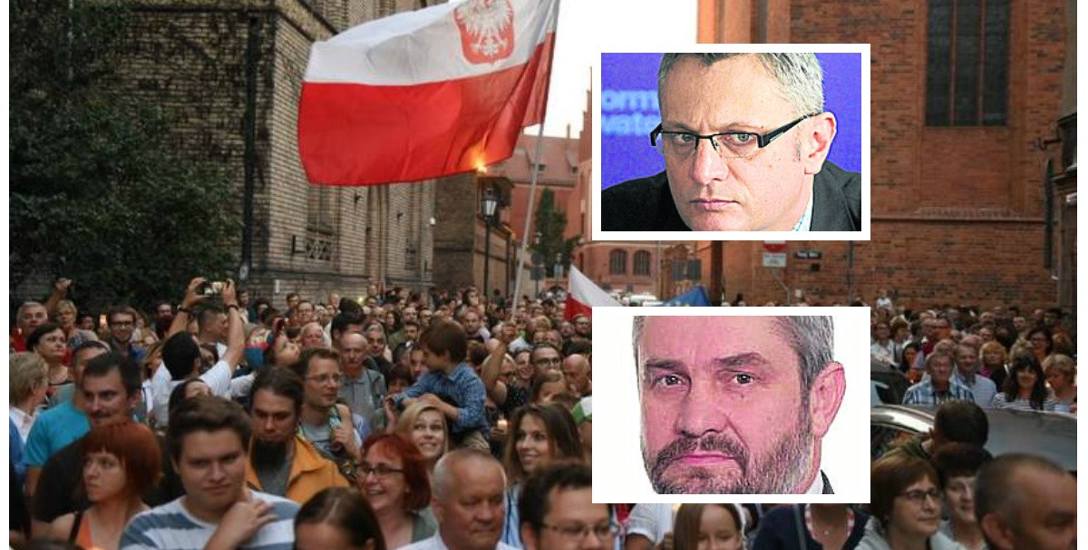 W lipcu w wielu polskich miastach przed sądami odbywały się protesty