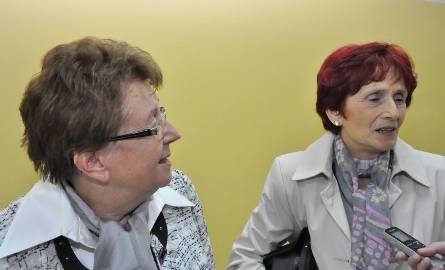 Anna Byrska (z lewej) i Janina Stefanowska wspominały ulubionych nauczycieli.