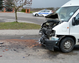Wypadek drogowy w Sadkowicach