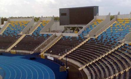 Stadion Zawiszy Bydgoszcz jest już przygotowany na przyjazd kibiców. Na tym sektorze zasiądą fani Jagiellonii Białystok.