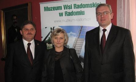 O tym, że rozbudowa Muzeum Wsi Radomskiej jest ważną dka mazowsza inwestycją kulturalną podkreślali Leszek Ruszczyk, Ilona Jaroszek- Nowak i Waldemar