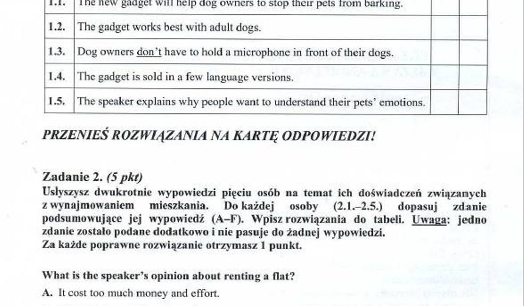 Matura 2015 Język angielski TESTY z angielskiego. Stara i nowa matura