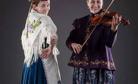 Danuta Liberda, skrzypaczka, i Monika Targowska, bez swojego fletu