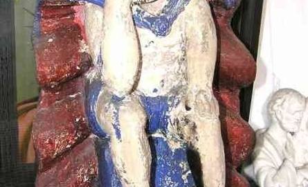 XVIII-wieczna figurka "Chrystusa Frasobliwego".