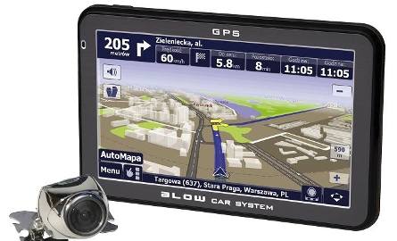 Nowa samochodowa nawigacja GPS z kamerą cofania 