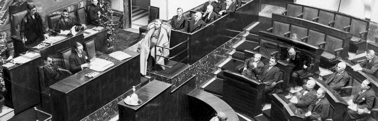 Posiedzenie Sejmu Śląskiego w 1931 r. w 10-lecie plebiscytu śląskiego
