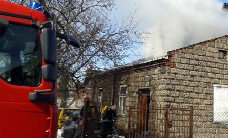 Pożar domu przy ulicy Folwarcznej w Radomiu (zdjęcia)