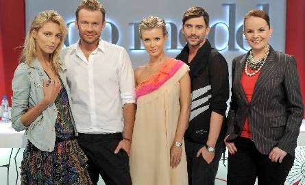 Jury programu Top Model – Zostań Modelką: Dawid Woliński, Marcin Tyszka, Karolina Korwin-Piotrowska, Anja Rubik, Joanna Krupa.