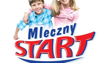 „Partnerem konkursu jest Mleczny Start”  i logo Mlecznego Startu z dziećmi