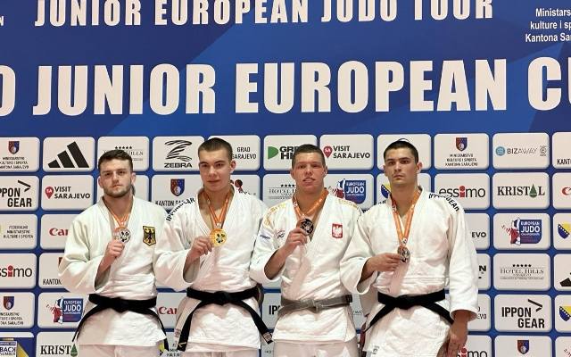 Życiowy sukces Damiana Kubiaka z PGE Akademii Judo. Podopieczny Radosława Miśkiewicza stanął na podium PE Juniorów w Sarajewie