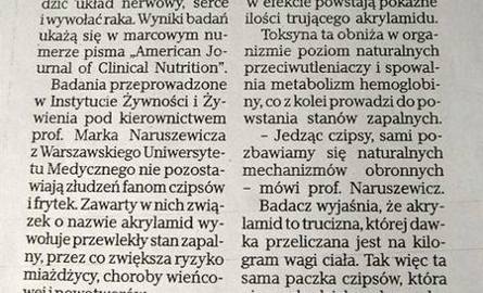 Przewodniczący rady miasta, Dariusz Maciak przestrzega radnych: czipsy i frytki szkodzą!