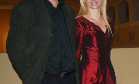 Magdalena Idzik i Roman Szlaużys chwilę przed koncertem w Starachowicach.