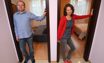 Małgorzata i Jacek Marciszowie zadomowili się już w mieszkaniu na osiedlu Panorama w Kielcach.