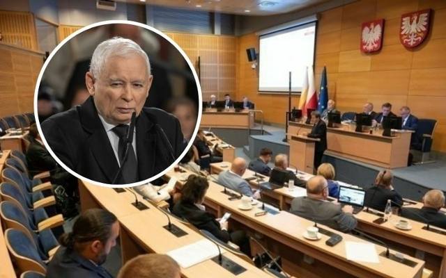 Jarosław Kaczyński dosadnie o wyborach marszałka w Małopolsce. 