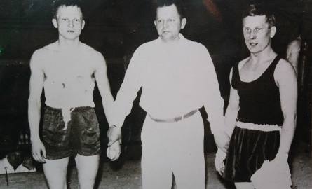 Mieczysław Mierzejewski jeszcze jako bokser - rok 1956.
