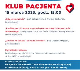 Kardiochirurg Andrzej Bochenek i inni specjaliści w ATH w Bielsku-Białej. Spotkanie Klubu Pacjenta już w środę