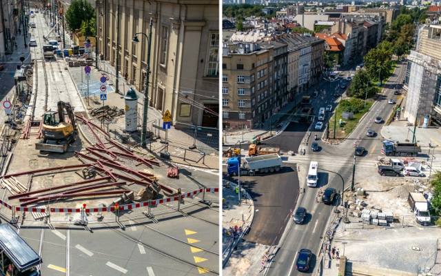 Kraków. Na Zwierzynieckiej widać, że koniec prac jest bliski. Na Kościuszki jeszcze poczekamy