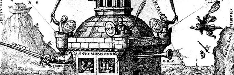 Świątynia Różokrzyża w alegorycznym ujęciu Teophilusa Schweighardta Constantiensa. Rok 1618