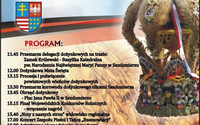 Dożynki wojewódzkie w Sandomierzu 6 września. Będą pokazy i widowiskowe występy folkowe