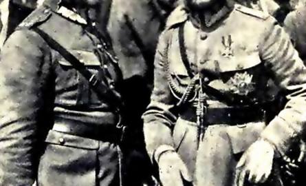 Generał Haller i marszałek Józef Piłsudski po zwycięskiej Bitwie Warszawskiej