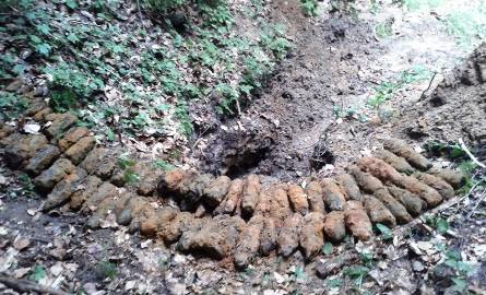 W lesie w okolicach Odrowąża w powiecie koneckim leżało blisko 200 pocisków!