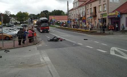 Wypadek w Iłży. Ranny motorowerzysta  